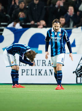 Djurgårdens Daniel Berntsen och Kevin Walker deppar