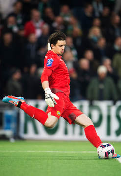 Hammarbys målvakt Johannes Hopf