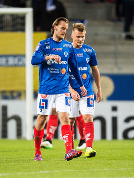 Åtvidabergs Månz Karlsson och Pontus Nordenberg deppar