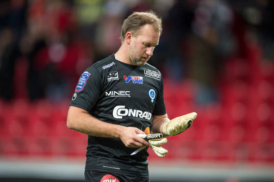 Åtvidabergs målvakt Henrik Gustavsson deppar