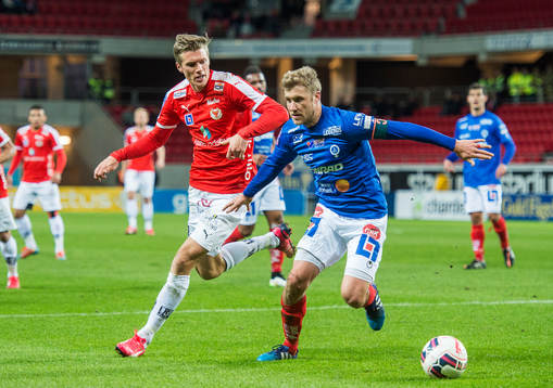 Kalmars Viktor Elm och Åtvidabergs Daniel Hallingström