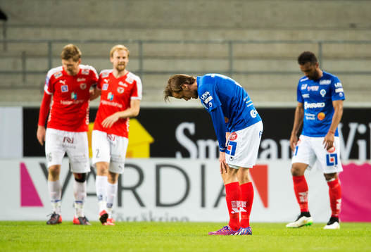 Åtvidabergs Månz Karlsson deppar
