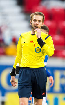 Domaren Johan Hamlin skadades
