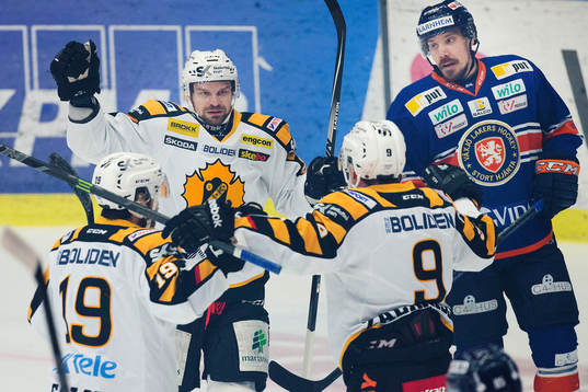 Skellefteås spelare jublar