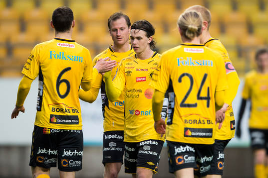Elfsborgs spelarna jublar