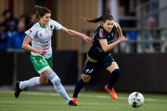Hammarbys Madeleine Tegström och Rosengårds Ramona