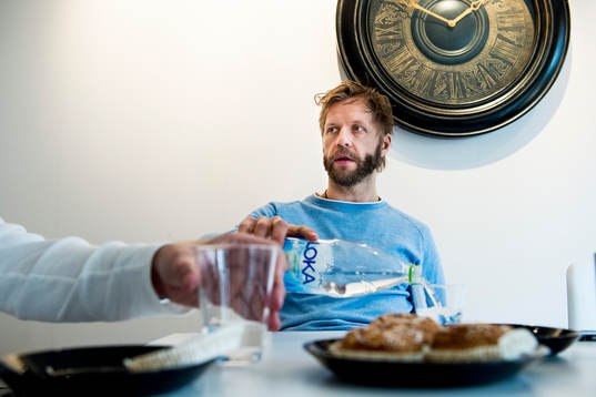 Hemma hos ishockeyspelaren Tomi Kallio