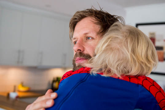 Hemma hos ishockeyspelaren Tomi Kallio