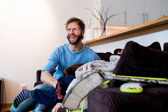 Hemma hos ishockeyspelaren Tomi Kallio