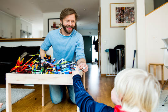 Hemma hos ishockeyspelaren Tomi Kallio