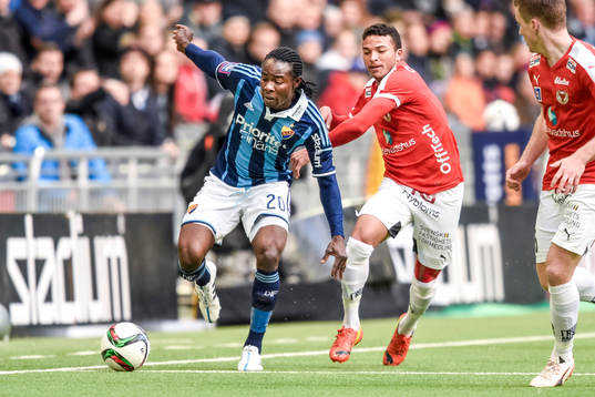Djurgårdens Sam Johnson och Kalmars Ismael Silva Lima