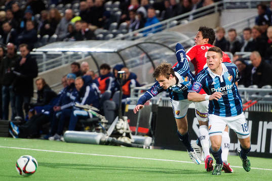 Djurgårdens Jesper Arvidsson och Kerim Mrabti