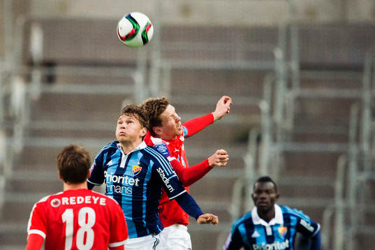 Djurgårdens Jesper Karlström och Kalmars David Elm