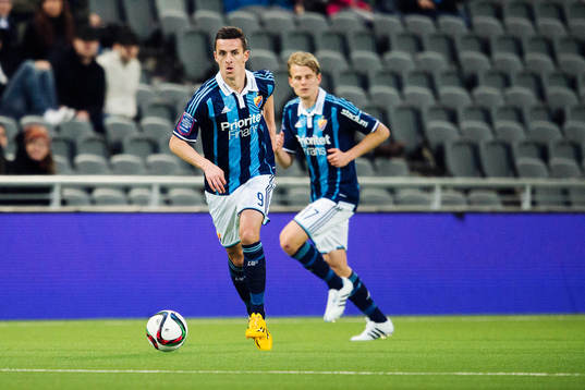 Djurgårdens Haris Radetinac och Tim Björkström