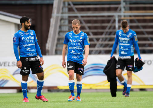 Halmstads Mohammed Ali Khan (v) och Christoffer Andersson