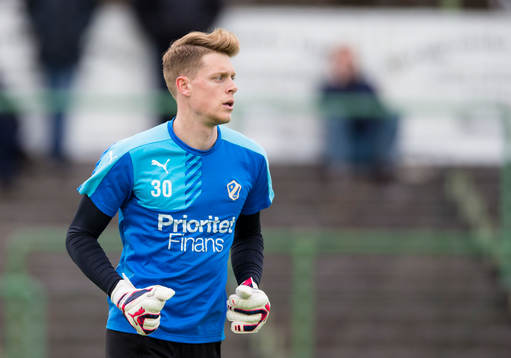 Halmstads målvakt Malkolm Nilsson