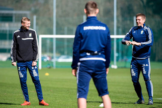 IFK Göteborgs Sebastian Eriksson och Mikael Boman