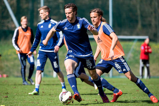 IFK Göteborgs Gustav Svensson och Tom Pettersson