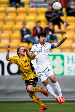 Häckens Mark Fezarit och Elfsborgs Jonas Ganning