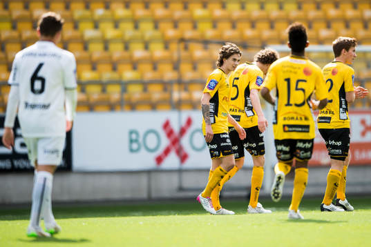 Elfsborg Rasmus Rosenqvist har precis gjort 3-1 och jublar