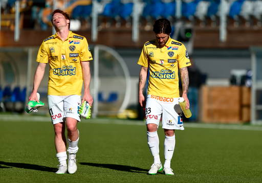 Falkenbergs Dan Keat och Tibor Joza deppar