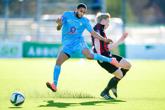Athletics Yassuf Saleh och Brommapojkarnas Gustav Sandberg