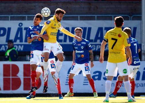 Åtvidabergs Mauricio Albornoz och Falkenbergs Johannes Vall