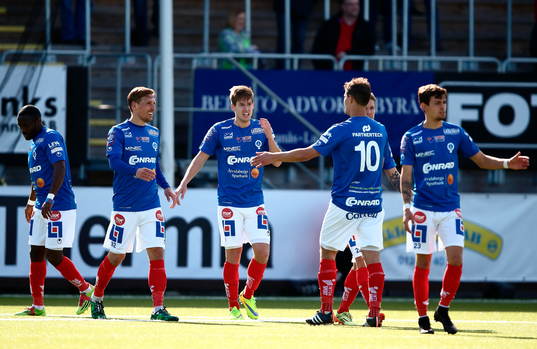 Åtvidabergs spelare jublar