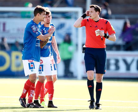 Åtvidabergs Mauricio Albornoz och Ruben Lameiras