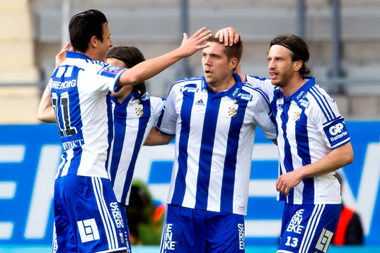 IFK Göteborgs Mikael Boman jublar