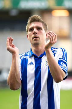 IFK Göteborgs Mikael Boman tackar publiken
