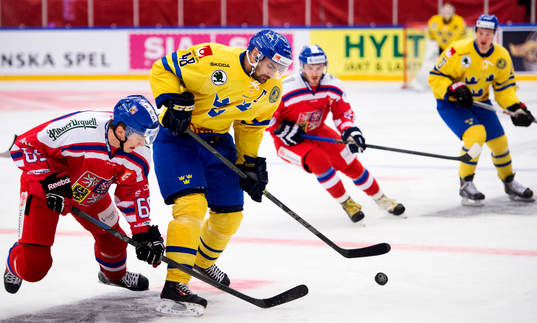 Sveriges Daniel Rahimi och Tjeckiens Lukas Radil