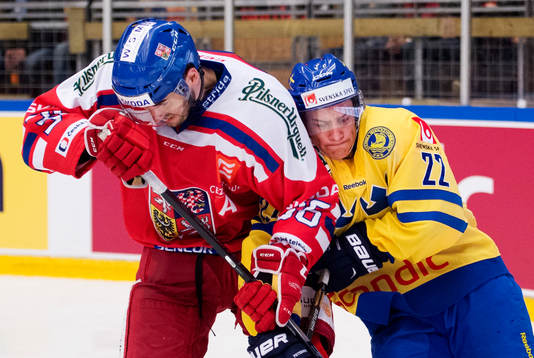 Tjeckiens Petr Caslava och Sveriges Andre Petersson