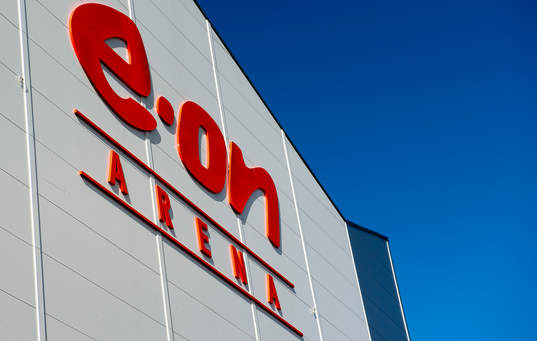 Eon-Arena innan ishockeymatchen mellan Sverige och Tjeckien