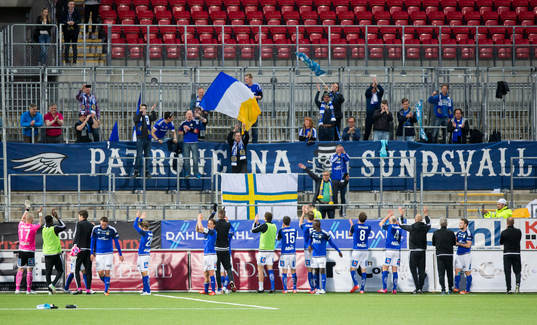 Jubel hos Sundsvalls spelare