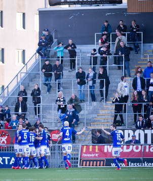 Sundsvalls Pa Amat Dibba gör 0-1 och jublar