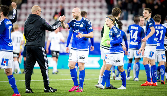 Sundsvalls tränare Joel Cedergren och Stefan Ålander