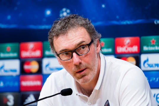 Paris Saint Germains tränare Laurent Blanc