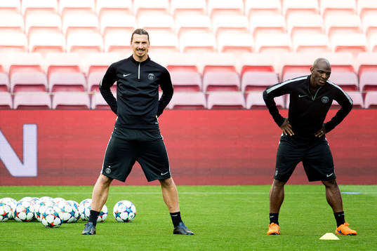 PSGs Zlatan Ibrahimovic och Zoumana Camara
