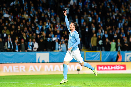 Malmö FFs Agon Mehmeti jublar