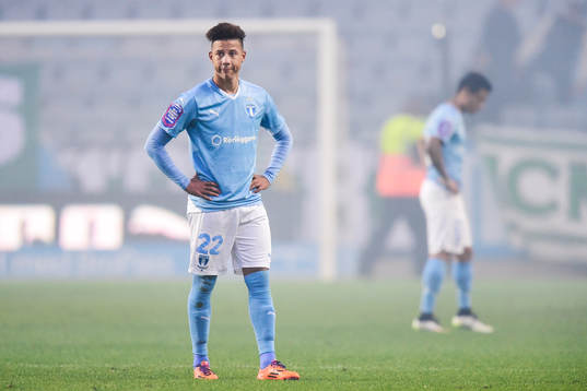 Malmö FFs Tobias Sana deppar