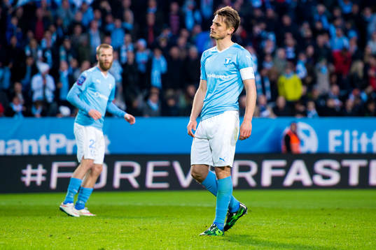 Malmö FFs Markus Rosenberg deppar