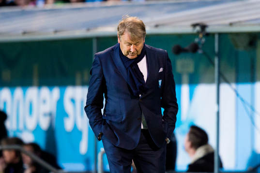 Malmö FFs tränare Åge Hareide deppar