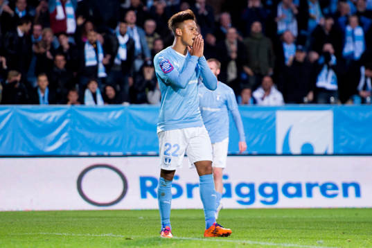 Malmö FFs Tobias Sana deppar