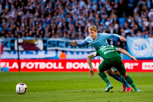 Malmö FFs Oscar Lewicki och Hammarbys Måns Söderqvist