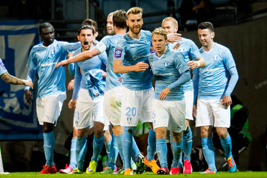 Malmö FFs spelare jublar