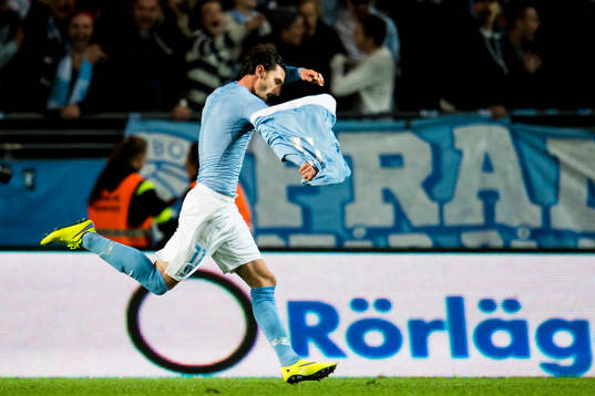 Malmö FFs Agon Mehmeti jublar