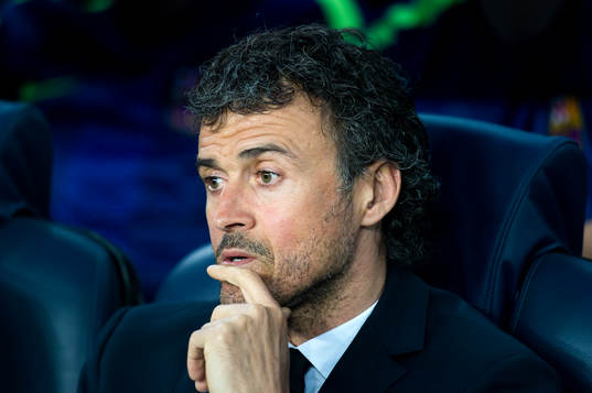Barcelonas tränare Luis Enrique