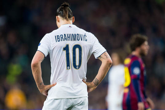 PSGs Zlatan Ibrahimović deppar