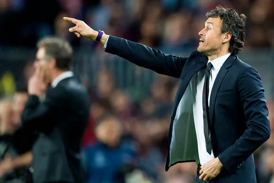 Barcelonas tränare Luis Enrique